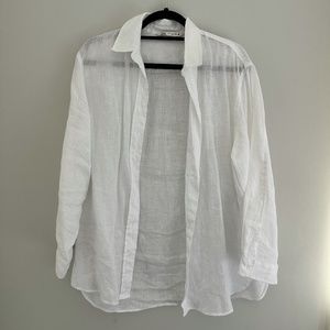 Zara linen button up